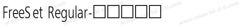 FreeSet Regular字体转换
